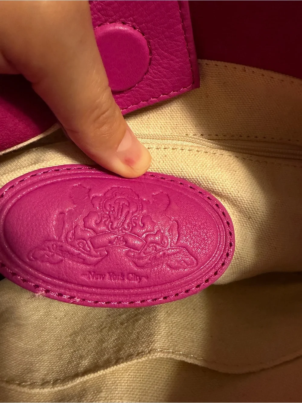 Magenta Suede Bucket Crossbody Bag